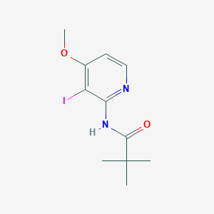 molecular formula C11H15IN2O2 B1324992 N-(3-碘-4-甲氧基-吡啶-2-基)-2,2-二甲基-丙酰胺 CAS No. 898561-62-1