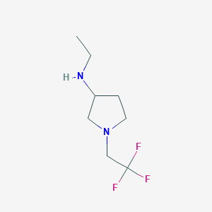 N-ethyl-1-(2,2,2-trifluoroethyl)pyrrolidin-3-amine