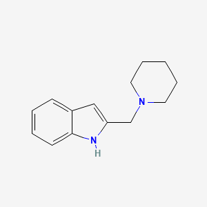 molecular formula C14H18N2 B13249968 2-(Piperidin-1-ylmethyl)-1h-indole CAS No. 46739-05-3