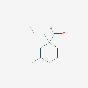 3-Methyl-1-propylcyclohexane-1-carbaldehyde