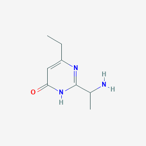 2-(1-Aminoethyl)-6-ethyl-3,4-dihydropyrimidin-4-one