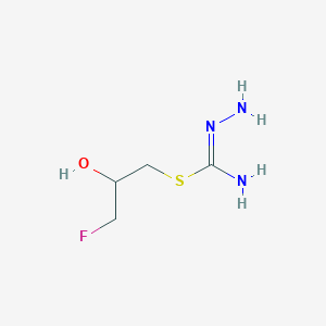 1-[(N'-Aminocarbamimidoyl)sulfanyl]-3-fluoropropan-2-ol