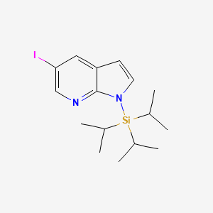molecular formula C16H25IN2Si B1325007 5-Iodo-1-triisopropylsilanyl-1H-pyrrolo[2,3-b]pyridine CAS No. 913983-21-8