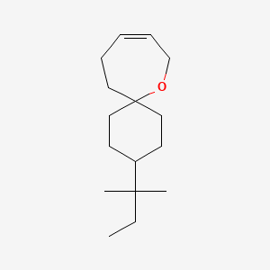 molecular formula C16H28O B13250098 3-(2-Methylbutan-2-yl)-7-oxaspiro[5.6]dodec-9-ene 