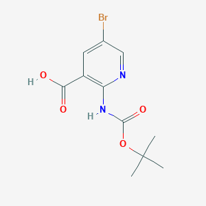 5-Bromo-2-[(tert-butoxycarbonyl)amino]pyridine-3-carboxylic acid