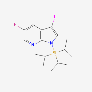 molecular formula C16H24FIN2Si B1325012 5-Fluoro-3-iodo-1-triisopropylsilanyl-1H-pyrrolo[2,3-b]pyridine CAS No. 928653-76-3