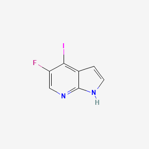 molecular formula C7H4FIN2 B1325028 5-Fluoro-4-iodo-1H-pyrrolo[2,3-b]pyridine CAS No. 1015610-23-7