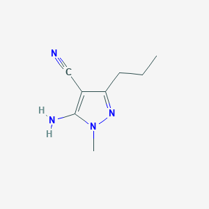 5-Amino-1-methyl-3-propyl-1H-pyrazole-4-carbonitrile