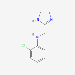 molecular formula C10H10ClN3 B13250396 2-chloro-N-(1H-imidazol-2-ylmethyl)aniline 