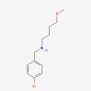 molecular formula C12H18BrNO B13250409 [(4-Bromophenyl)methyl](4-methoxybutyl)amine 