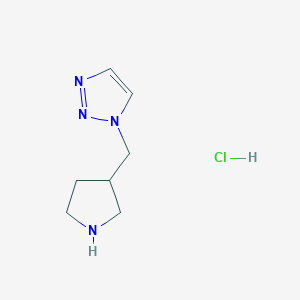 1-[(Pyrrolidin-3-yl)methyl]-1H-1,2,3-triazole hydrochloride