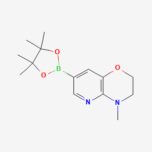 4-Methyl-7-(4,4,5,5-tetramethyl-1,3,2-dioxaborolan-2-YL)-3,4-dihydro-2H-pyrido[3,2-B][1,4]oxazine