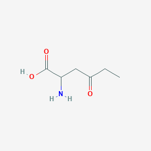 molecular formula C6H11NO3 B13250532 2-Amino-4-oxohexanoic acid 