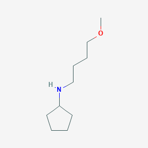 molecular formula C10H21NO B13250545 N-(4-methoxybutyl)cyclopentanamine 