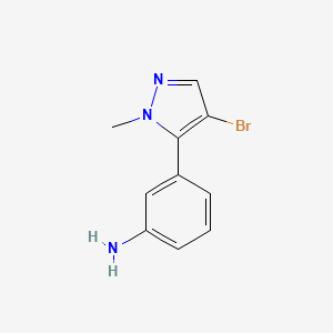 3-(4-bromo-1-methyl-1H-pyrazol-5-yl)aniline