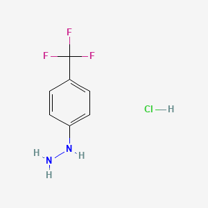 molecular formula C7H8ClF3N2 B1325058 4-(Trifluoromethyl)phenylhydrazine Hydrochloride CAS No. 2923-56-0