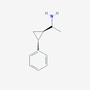 1-[(1R,2R)-2-Phenylcyclopropyl]ethan-1-amine