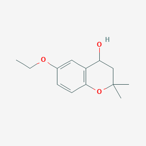 molecular formula C13H18O3 B1325065 6-Ethoxy-2,2-dimethylchroman-4-ol CAS No. 1017118-08-9