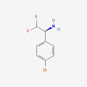 [(1S)-1-(4-bromophenyl)-2,2-difluoroethyl]amine