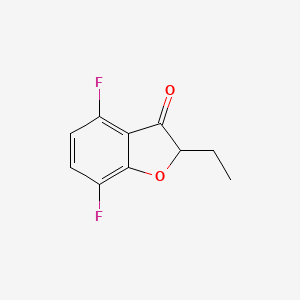 2-Ethyl-4,7-difluoro-2,3-dihydro-1-benzofuran-3-one