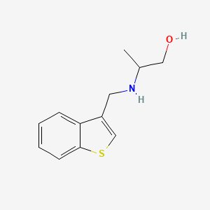 2-[(1-Benzothiophen-3-ylmethyl)amino]propan-1-ol