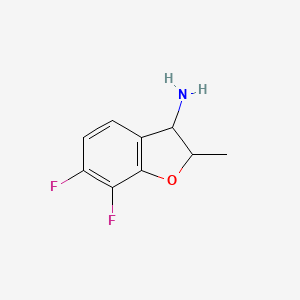 6,7-Difluoro-2-methyl-2,3-dihydro-1-benzofuran-3-amine