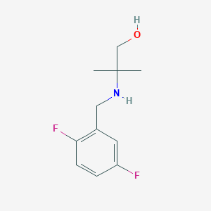 2-{[(2,5-Difluorophenyl)methyl]amino}-2-methylpropan-1-ol