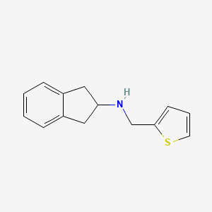 N-(thiophen-2-ylmethyl)-2,3-dihydro-1H-inden-2-amine