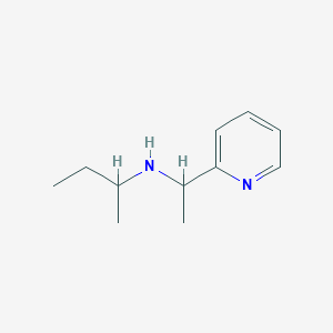 molecular formula C11H18N2 B13250729 (Butan-2-yl)[1-(pyridin-2-yl)ethyl]amine 