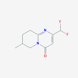 2-(Difluoromethyl)-7-methyl-4H,6H,7H,8H,9H-pyrido[1,2-a]pyrimidin-4-one