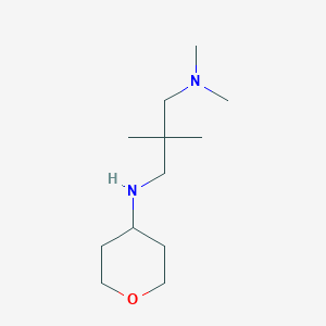 {2,2-Dimethyl-3-[(oxan-4-yl)amino]propyl}dimethylamine