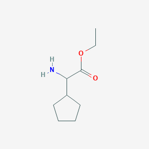 ethyl (2S)-2-amino-2-cyclopentyl-acetate