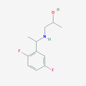 1-{[1-(2,5-Difluorophenyl)ethyl]amino}propan-2-ol