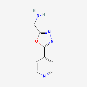 (5-(Pyridin-4-yl)-1,3,4-oxadiazol-2-yl)methanamine