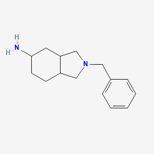 molecular formula C15H22N2 B13250769 2-benzyl-octahydro-1H-isoindol-5-amine 