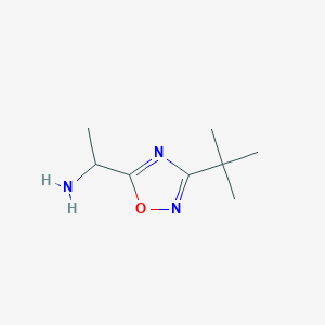 1-(3-Tert-butyl-1,2,4-oxadiazol-5-yl)ethan-1-amine