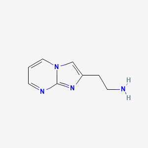 molecular formula C8H10N4 B1325080 2-(Imidazo[1,2-a]pyrimidin-2-yl)ethan-1-amine CAS No. 936940-74-8