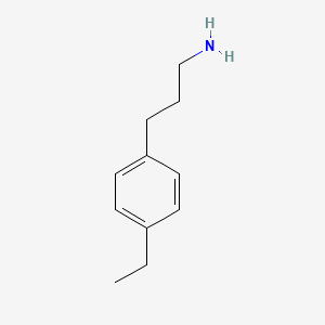 molecular formula C11H17N B1325082 3-(4-Ethylphenyl)propan-1-amine 