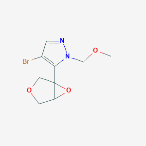 4-Bromo-5-{3,6-dioxabicyclo[3.1.0]hexan-1-yl}-1-(methoxymethyl)-1H-pyrazole