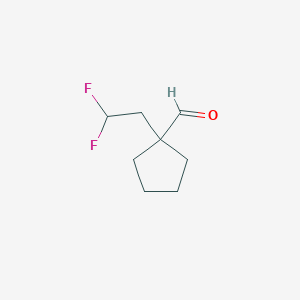 1-(2,2-Difluoroethyl)cyclopentane-1-carbaldehyde