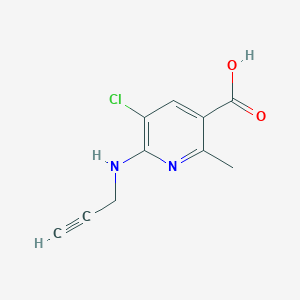 5-Chloro-2-methyl-6-[(prop-2-yn-1-yl)amino]pyridine-3-carboxylic acid