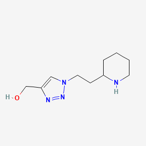 {1-[2-(piperidin-2-yl)ethyl]-1H-1,2,3-triazol-4-yl}methanol