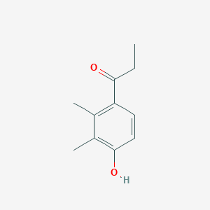 molecular formula C11H14O2 B13250894 1-(4-Hydroxy-2,3-dimethylphenyl)-1-propanone 