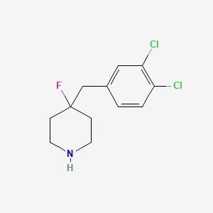 4-[(3,4-Dichlorophenyl)methyl]-4-fluoropiperidine