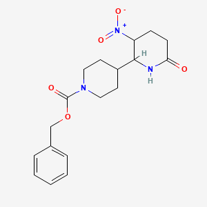 Benzyl 4-(3-nitro-6-oxopiperidin-2-yl)piperidine-1-carboxylate