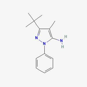 3-tert-Butyl-4-methyl-1-phenyl-1H-pyrazol-5-amine