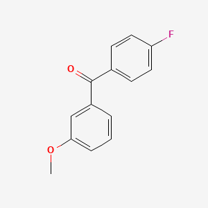 molecular formula C14H11FO2 B1325093 4-氟-3'-甲氧基苯甲酮 CAS No. 46810-62-2