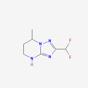 2-(Difluoromethyl)-7-methyl-4H,5H,6H,7H-[1,2,4]triazolo[1,5-a]pyrimidine