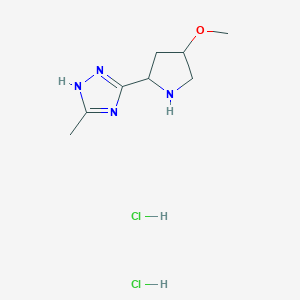 5-(4-methoxypyrrolidin-2-yl)-3-methyl-1H-1,2,4-triazole dihydrochloride