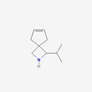 molecular formula C10H17N B13250973 1-(Propan-2-yl)-2-azaspiro[3.4]oct-6-ene 